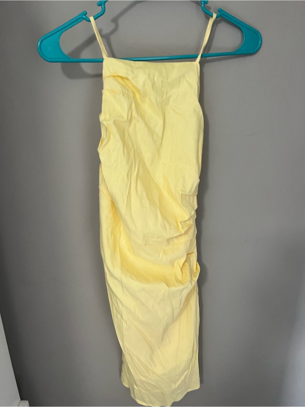 Forever 21 Yellow Spaghetti Strap Midi Dress